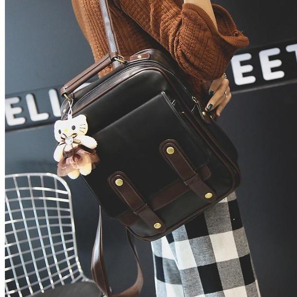 レザー調レトロリュック 4179-画像9-韓国ファッション通販POPREA［ポップリア］