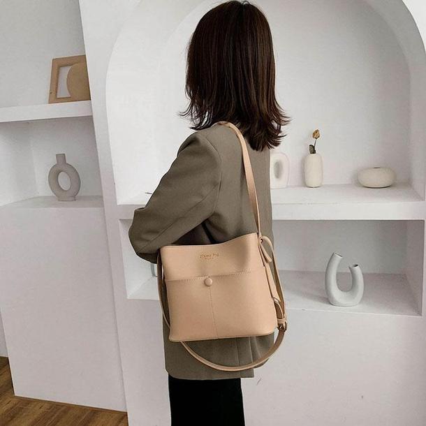 シンプルバケットショルダーバッグ 4313-画像9-韓国ファッション通販POPREA［ポップリア］