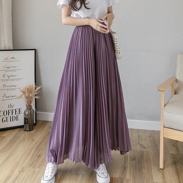 プリーツワイドパンツ 3696-画像9-韓国ファッション通販POPREA［ポップリア］