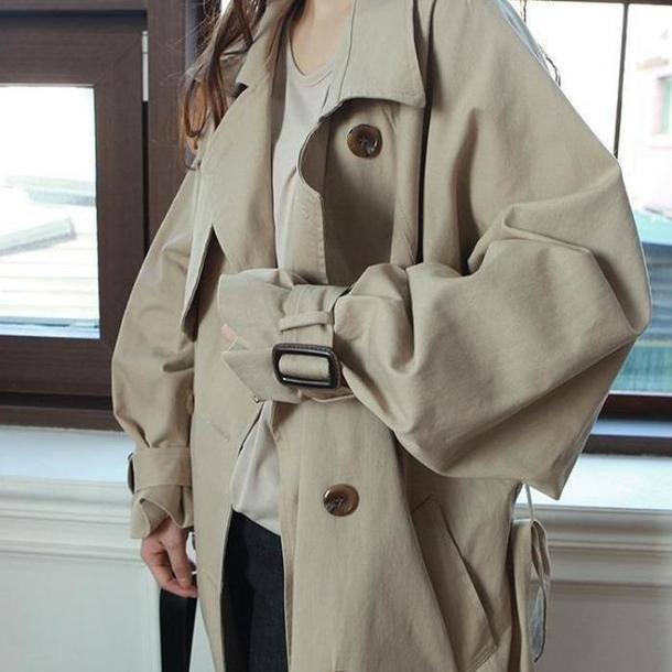 ラグランスリーブトレンチコート 3319-画像9-韓国ファッション通販POPREA［ポップリア］