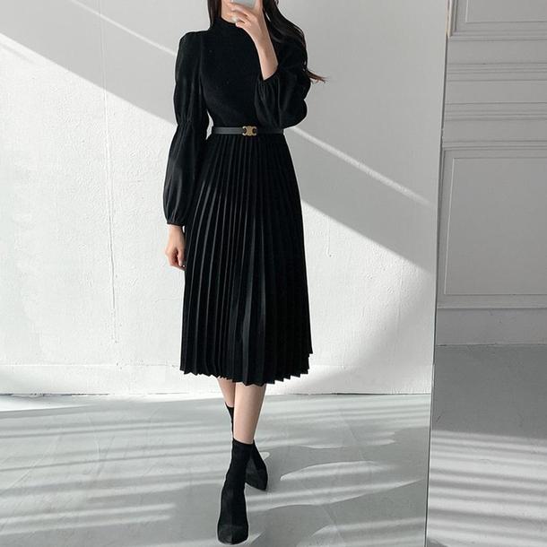 ニットドッキングワンピース 4228-画像9-韓国ファッション通販POPREA［ポップリア］