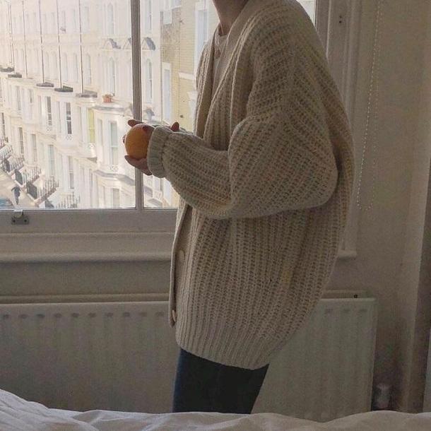 ルーズパフスリーブカーディガン 3946-画像9-韓国ファッション通販POPREA［ポップリア］