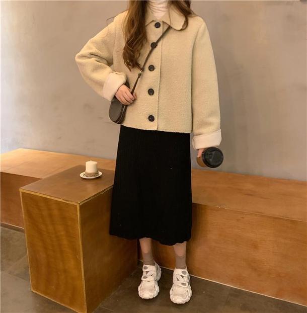 ショートフリースジャケット 3990-画像9-韓国ファッション通販POPREA［ポップリア］