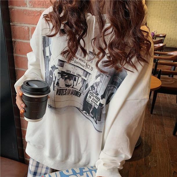 レトロプリントパーカー 3890-画像9-韓国ファッション通販POPREA［ポップリア］