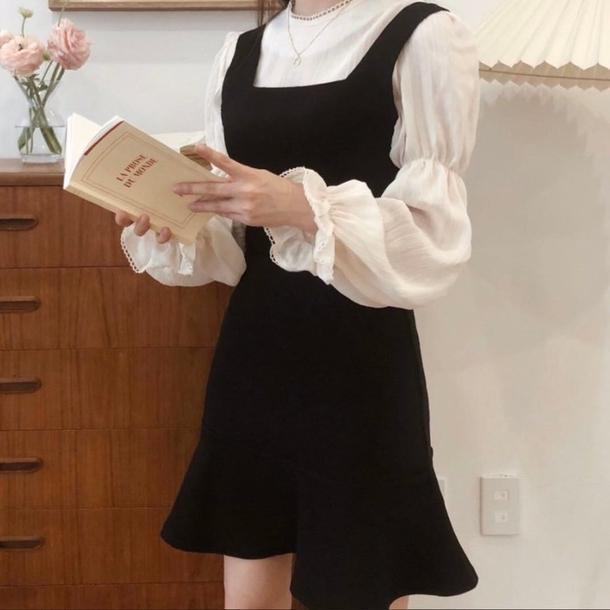 マーメイドジャンスカ＆レースブラウス 3334-画像9-韓国ファッション通販POPREA［ポップリア］