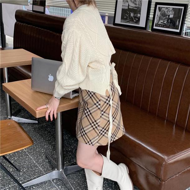 バックストラップショートニット 3925-画像9-韓国ファッション通販POPREA［ポップリア］