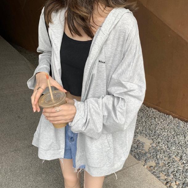 シンプルフルジップパーカー 4594-画像9-韓国ファッション通販POPREA［ポップリア］