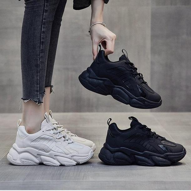 ワントーンダッドシューズ 4019-画像1-韓国ファッション通販POPREA［ポップリア］