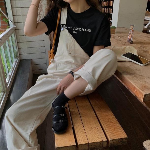 ナチュラルデニムサロペット 3516-画像1-韓国ファッション通販POPREA［ポップリア］