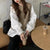 ニットベスト&袖コンシャスブラウス 4270-画像1-韓国ファッション通販POPREA［ポップリア］