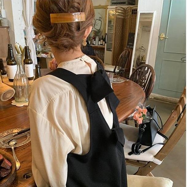 バックリボンジャンスカ 3341-画像1-韓国ファッション通販POPREA［ポップリア］