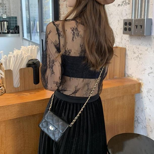 レースフリルシャツ 2772-画像7-韓国ファッション通販POPREA［ポップリア］