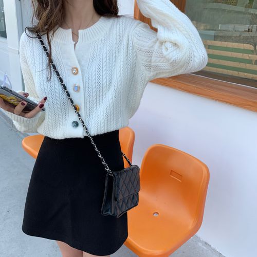 カラフルボタンニットカーディガン 2636-画像3-韓国ファッション通販POPREA［ポップリア］